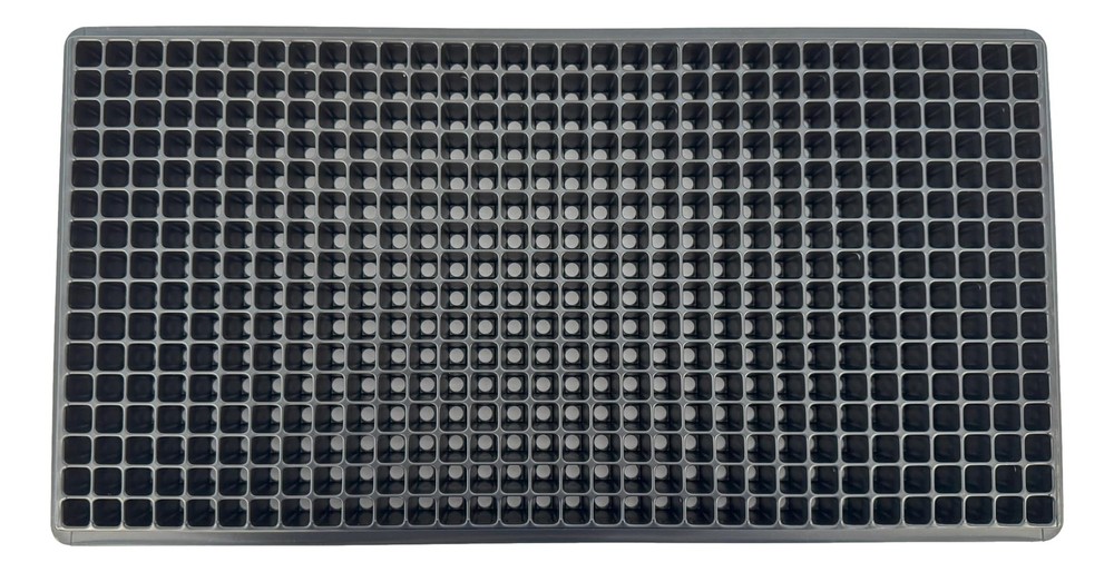 512 Cell Seedling Plastic Nursery Trays, 10 Pack, Thick Durable Germination P...