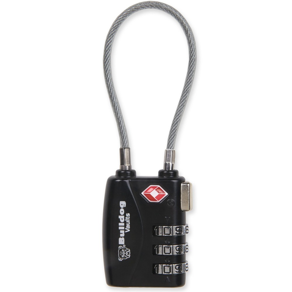 BULLDOG TSA LOCK W/STEEL CABLE NON-CA