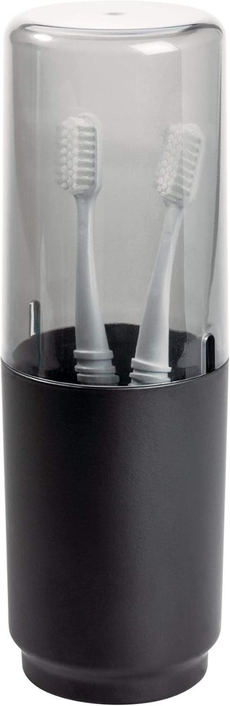 Austin Covered Holder, Holds Regular and Electric Toothbrushes