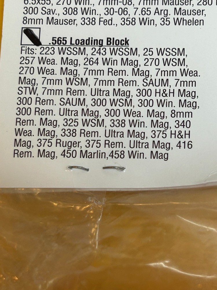 Lyman Bleacher Block .565 Loading Block (NEW)