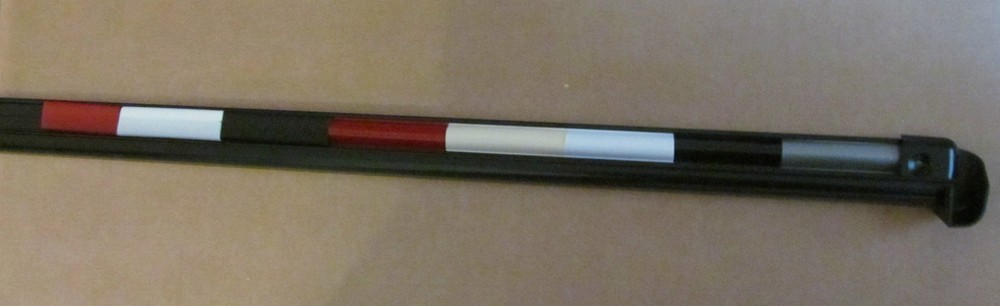 3" SAMPLE Black Aluminum Vinyl Insert Type Gutter Drip Rail Trim 1 1/2" x 3/4"