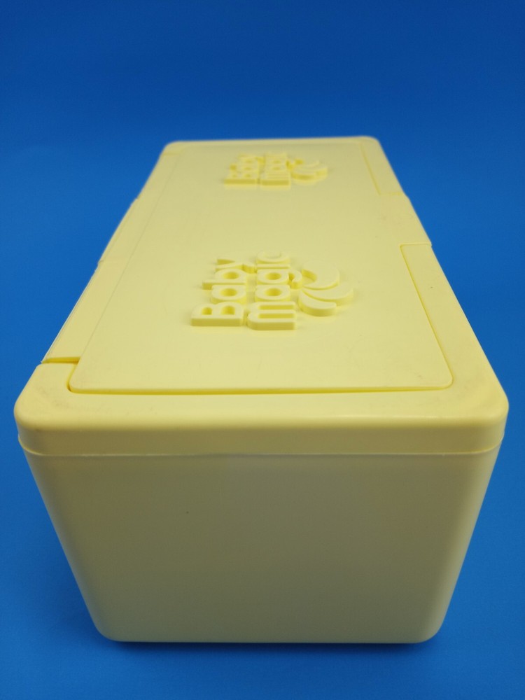 Baby Magic Yellow Wipe Box Vintage