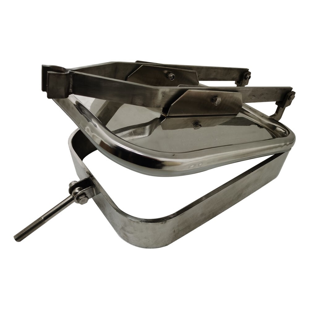 Sanitary Pressure Rectangular Manhole SS304 Manway Cover Tank Drink US Tool