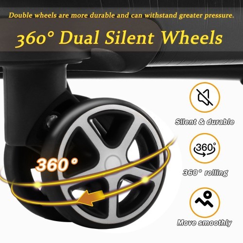 suitcase Hard-shell luggage, dual-wheel ABS suitcase