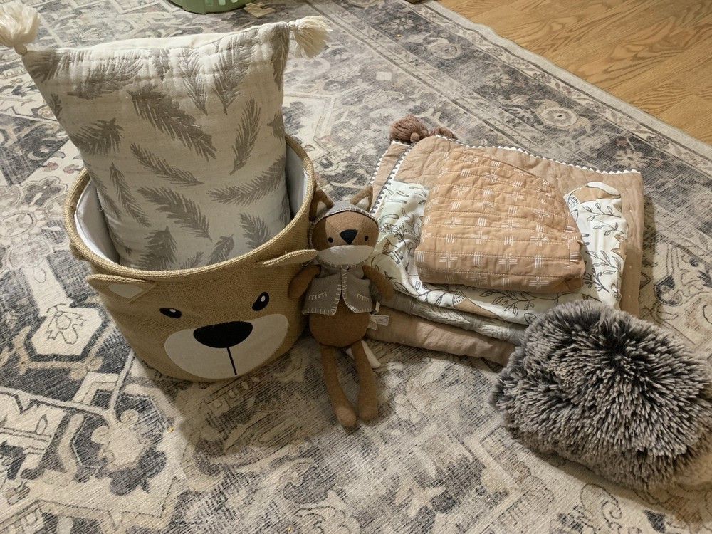 Crane Baby Nursery Bedding & Decor Bundle