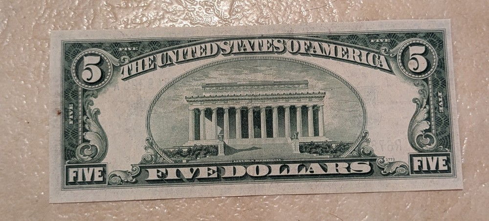 $5 1934-D Five Dollar Note Bill Silver Certificate!!!!!!328