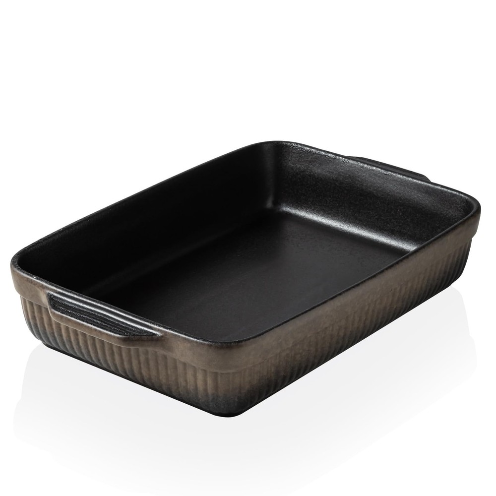 Kanwone Ceramic Baking Dish, Bakeware Set, Rectangular Casserole Dish, Lasagn...