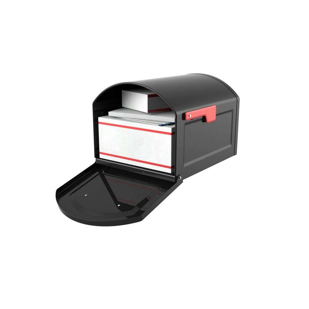 Architectural Mailbox Post Mount Outgoing Mail Indicator Steel Extra Large