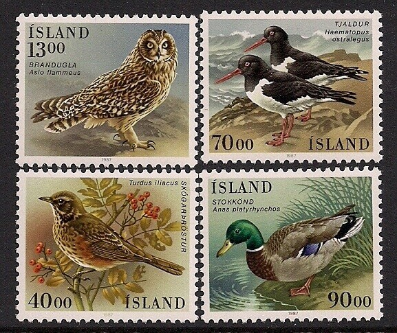 Iceland Stamp 642-645  - Birds