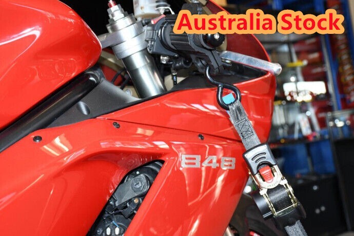 1PCS Quick Release Automatic Retractable Ratchet Tie Down Strap With S hooks