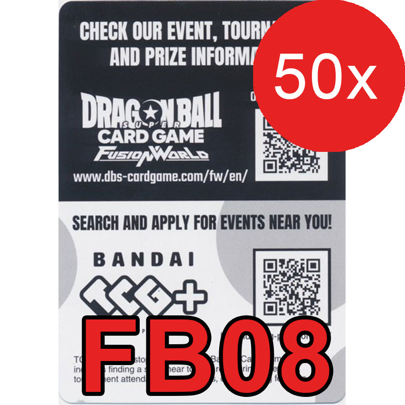 Dragon Ball Super Fusion World FB08 SAIYAN's PRIDE Code 50x Fast Code