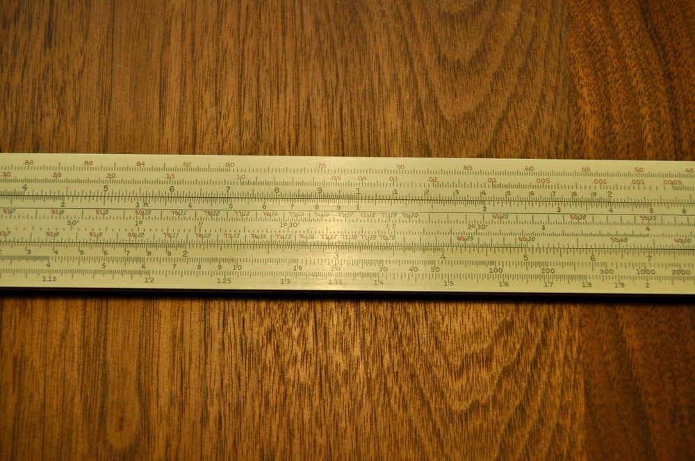 K&E 4080-3 LogLog Duplex Trig Slide Rule + Case