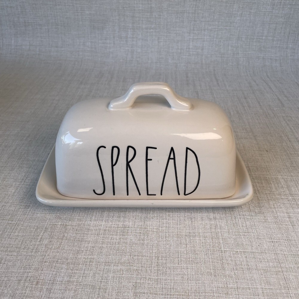 Rae Dunn Ceramic Covered Butter Dish SPREAD