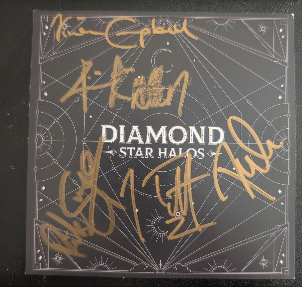 DEF LEPPARD signed 'Diamond Star Halos' cd insert