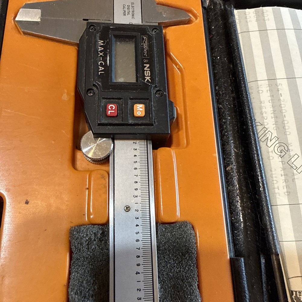 Fowler & NSK Max-Cal Electronic Digital Caliper with Case