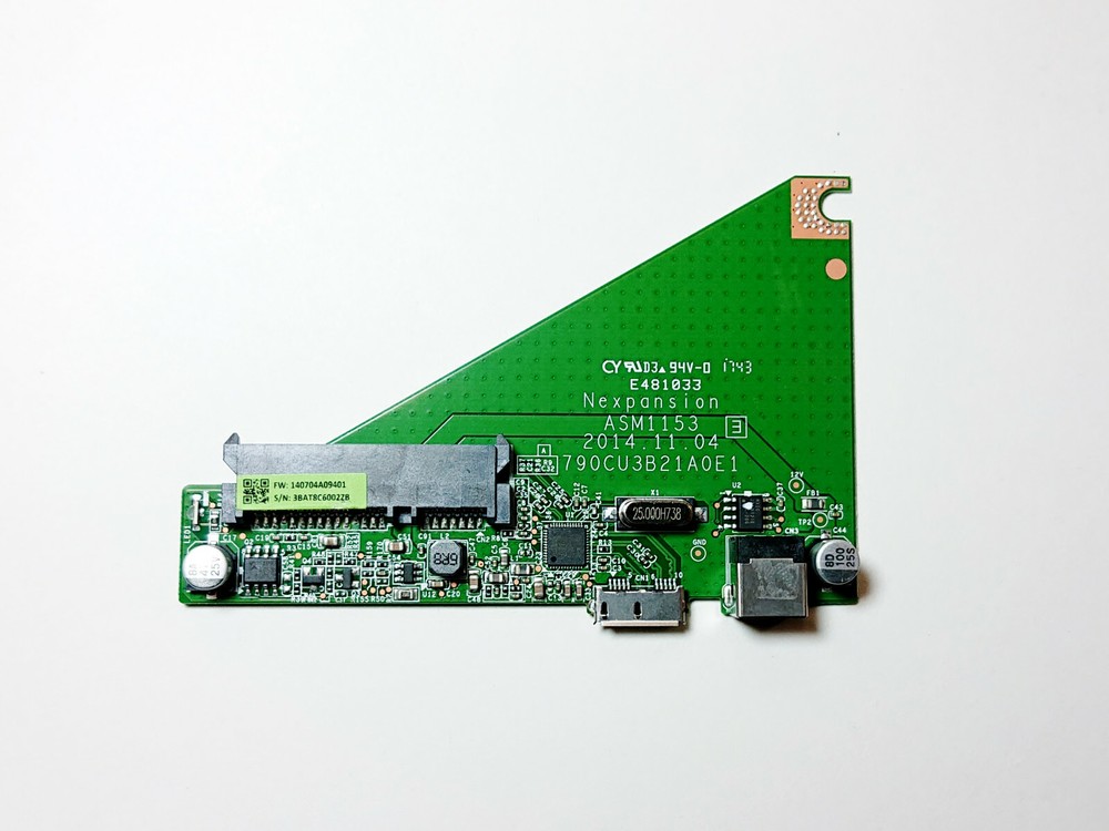 SEAGATE Expansion STEB8000100 ASM1153 94V-0 PCB Sata USB Replacement Board