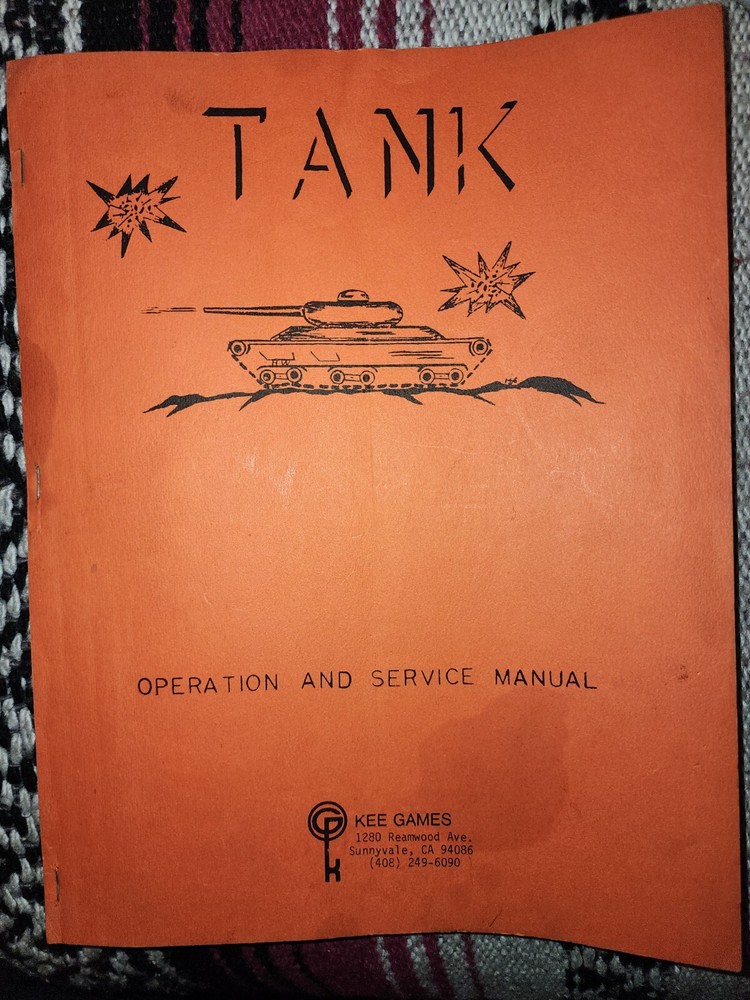 Tank Arcade Manual Kee Games