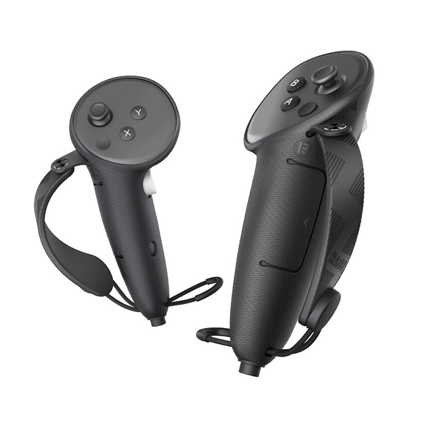 Long Silicone Handle Cover Grips Sleeve +Hand Strap for Quest 3S/3 VR Controller