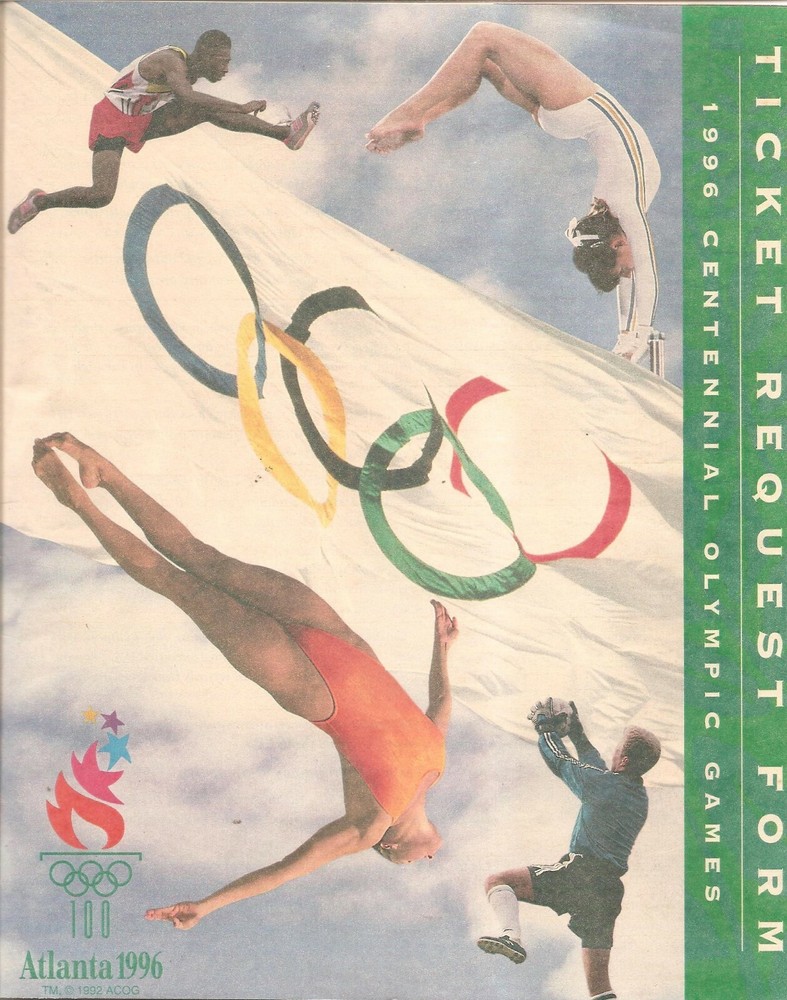 ATLANTA OLYMPICS 1996 TICKET REQUEST FORM COMPLETE 45 PAGE CATALOG