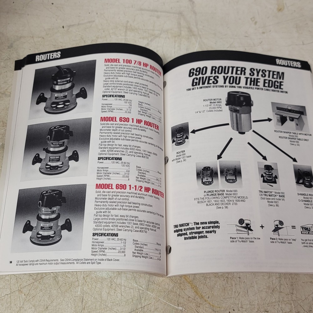 Porter Cable Power Tool Catalog 1991
