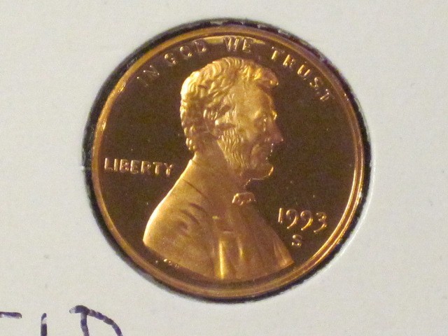 1993-S Proof Small Cent (L2)