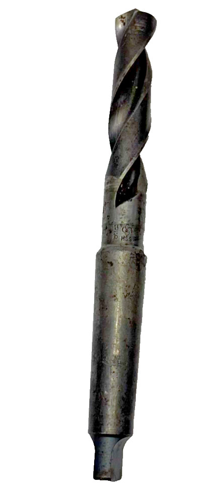 DRILL BIT SIZE 3/16" OAL 9", 2 FLUTES, MORSE TAPER #2