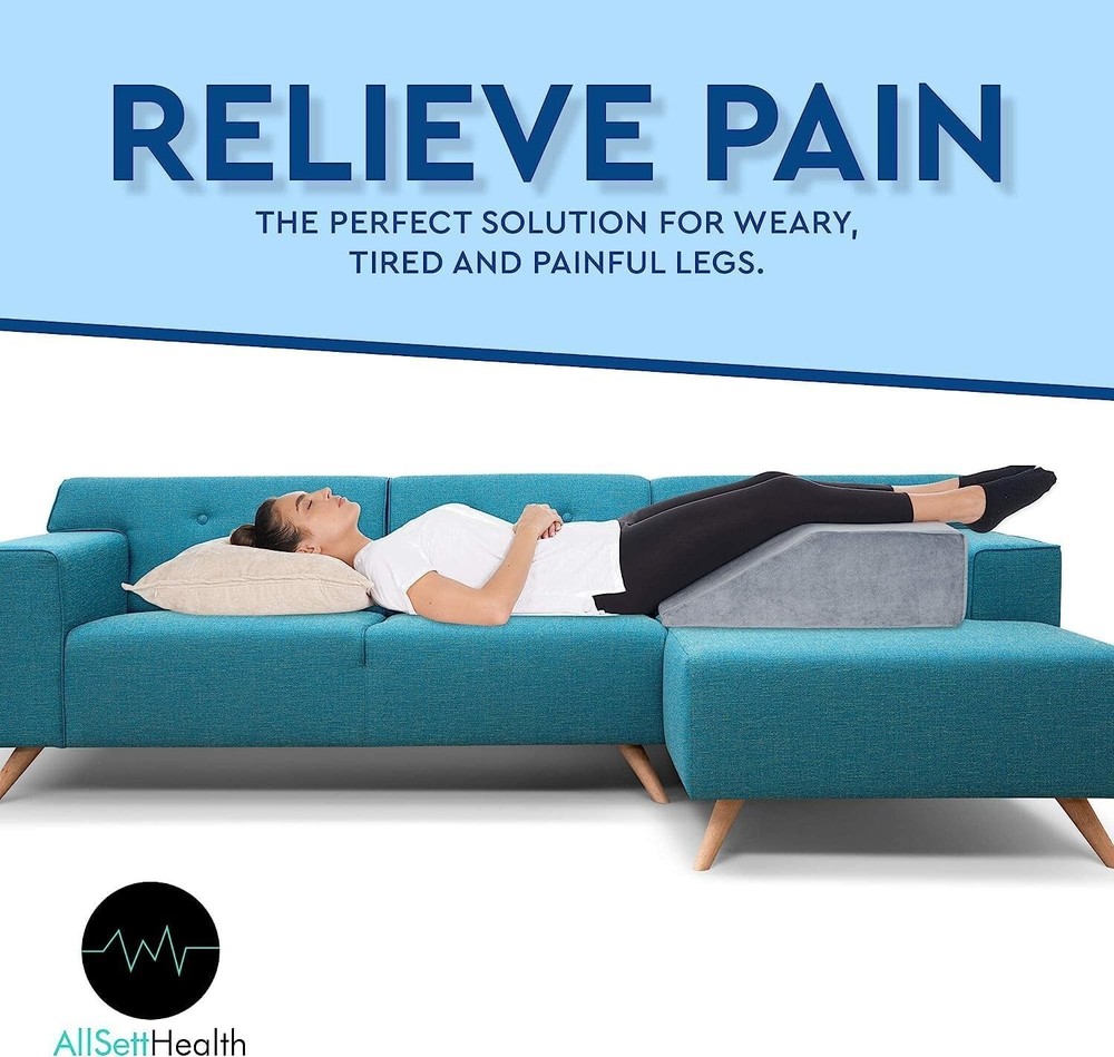 Soft Elevating Memory Foam Pillow - Leg & Foot Support for Enhanced Circulation