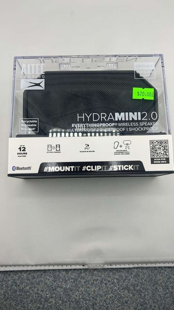 ALTEC LANSING - BLUETOOTH HYDRAMINI 2.0 EVERYTHINGPROOF PORTABLE SPEAKER