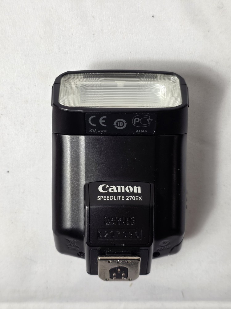 Canon Speedlite 270EX Black Shoe Mount Camera Flash- Tested