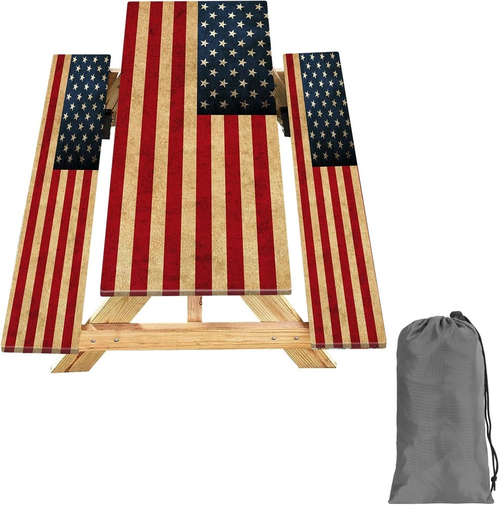 Picnic Table Cover with Bench Covers 6FT 3PCS Camping Essentials Waterproof 72"
