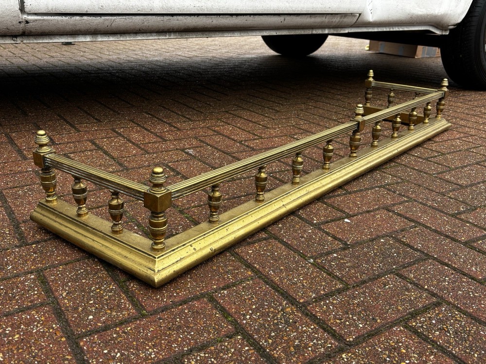 Victorian Brass Fireplace Fender
