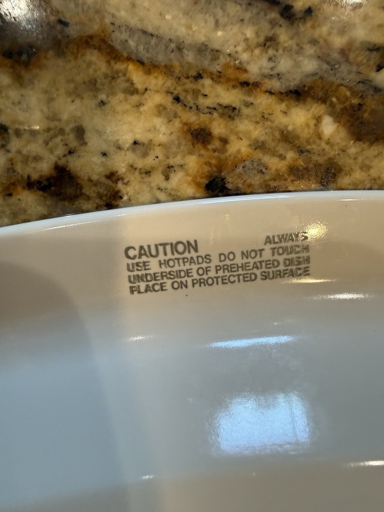 Vtg Corningware Microwave Browning Dish Model MV-11