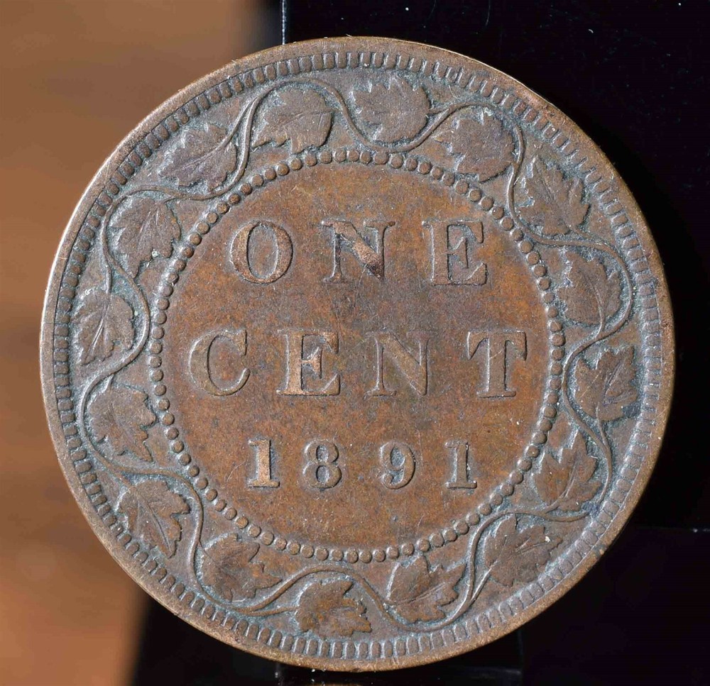 1891-LL/SP Canada One Cent - VF KM#7 $150