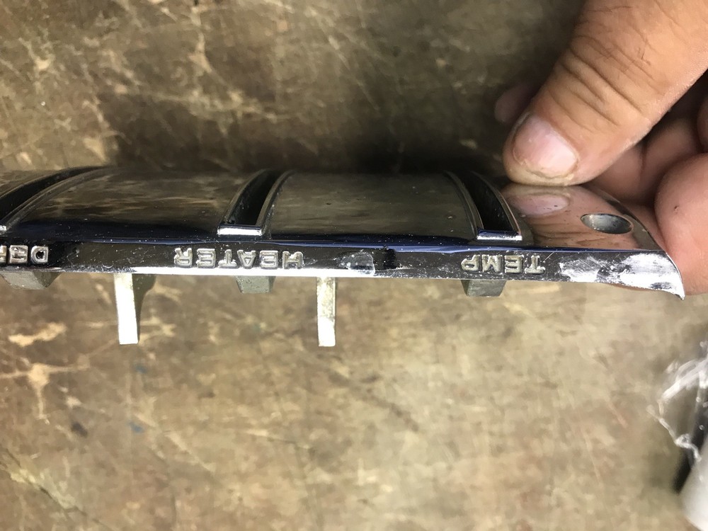 1956 Chrysler Dashboard Heater Vent Control Panel
