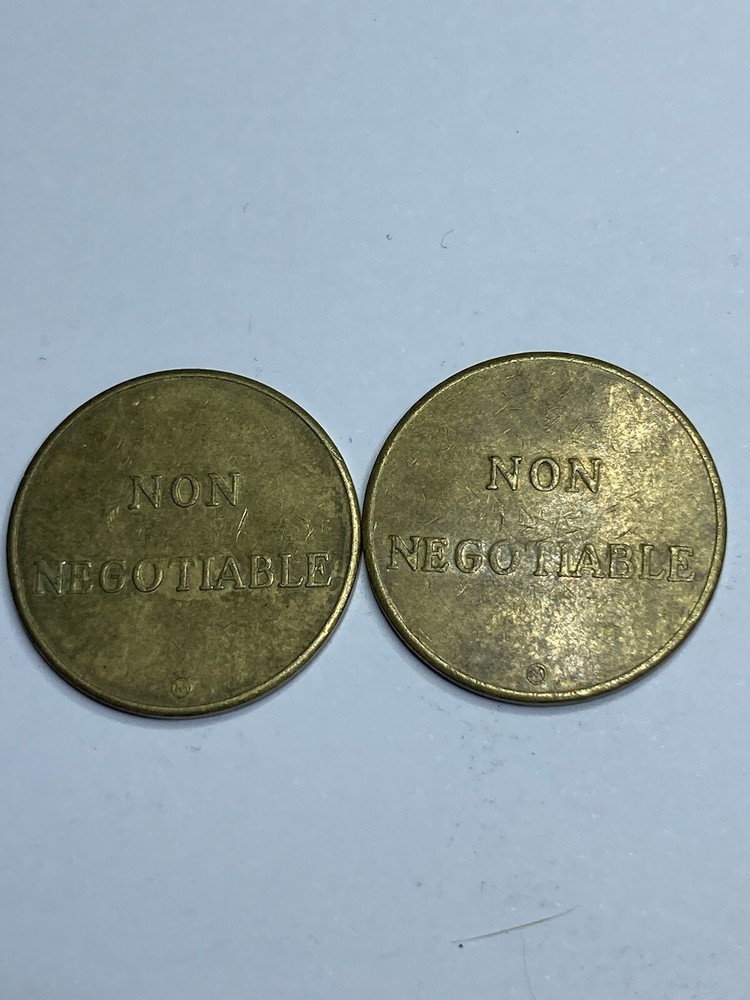 2 ROYAL PLUS AUTOMATIC TOKENS - RARE - LOOK!