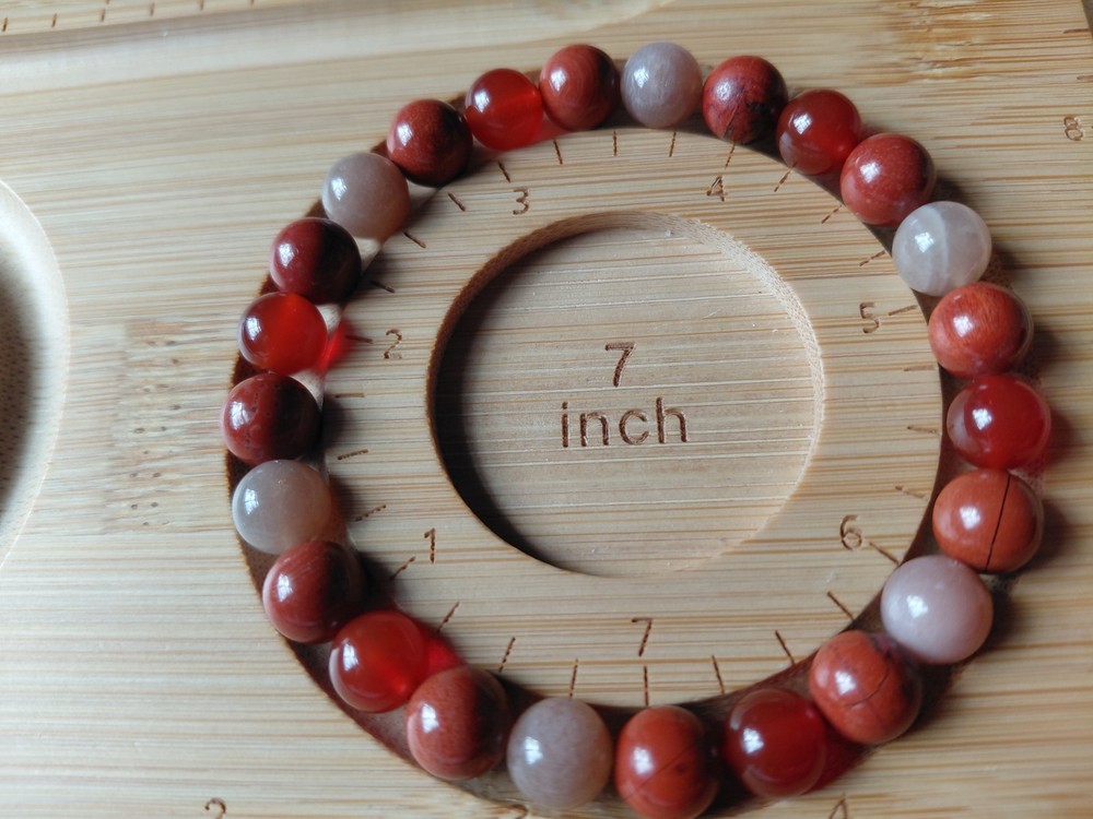 Red Jasper/Carnelian/Sunstone Bracelet