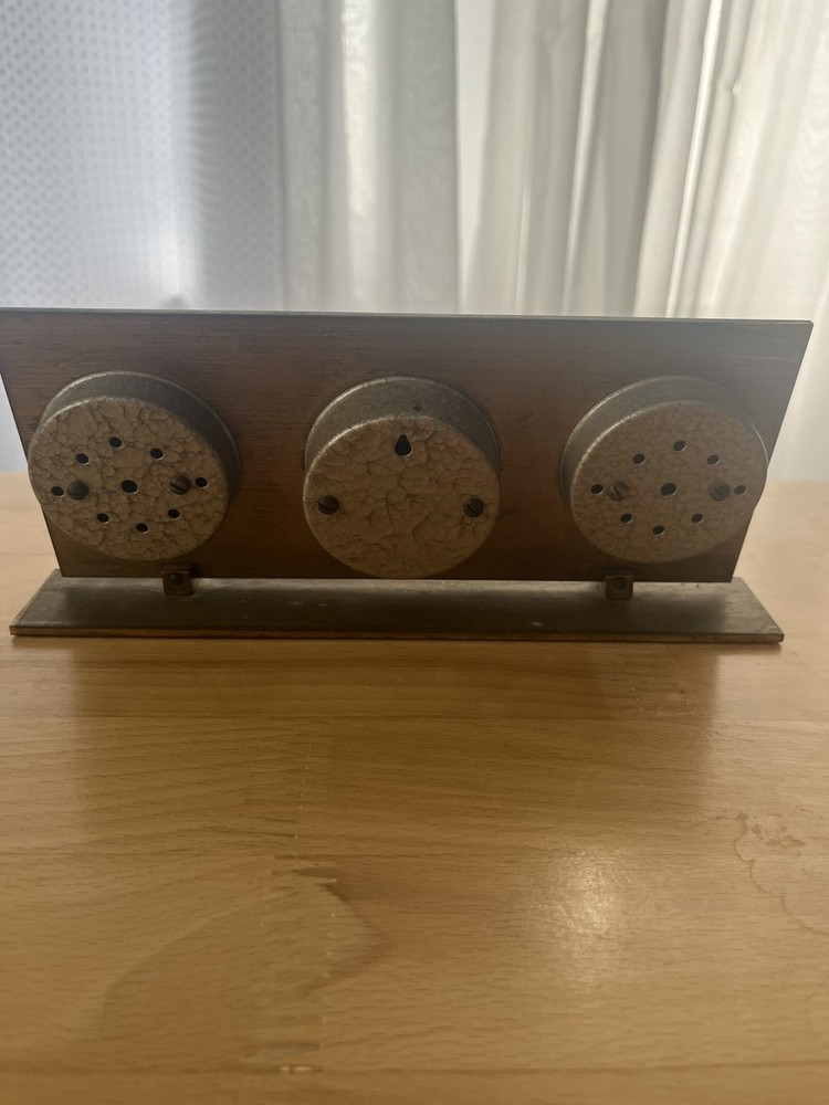 Vintage Made In Germany Barometer Hygrometer Temperature Solid Brass Compass