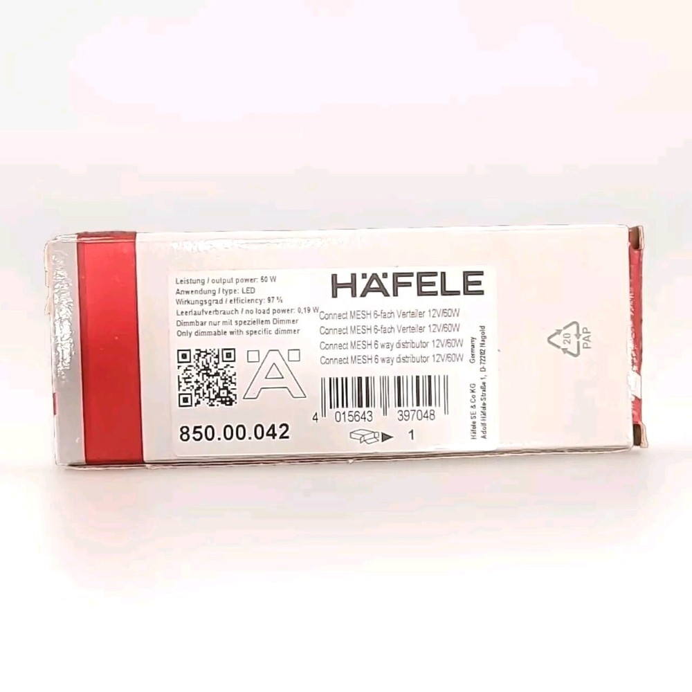 MESH Connect Wireless 12V/60W 6-Way Distributor with Switch Input, Remote...