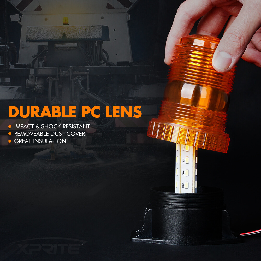 Xprite Amber LED Rooftop Beacon Strobe Light Flash Forklift Emergency Warning