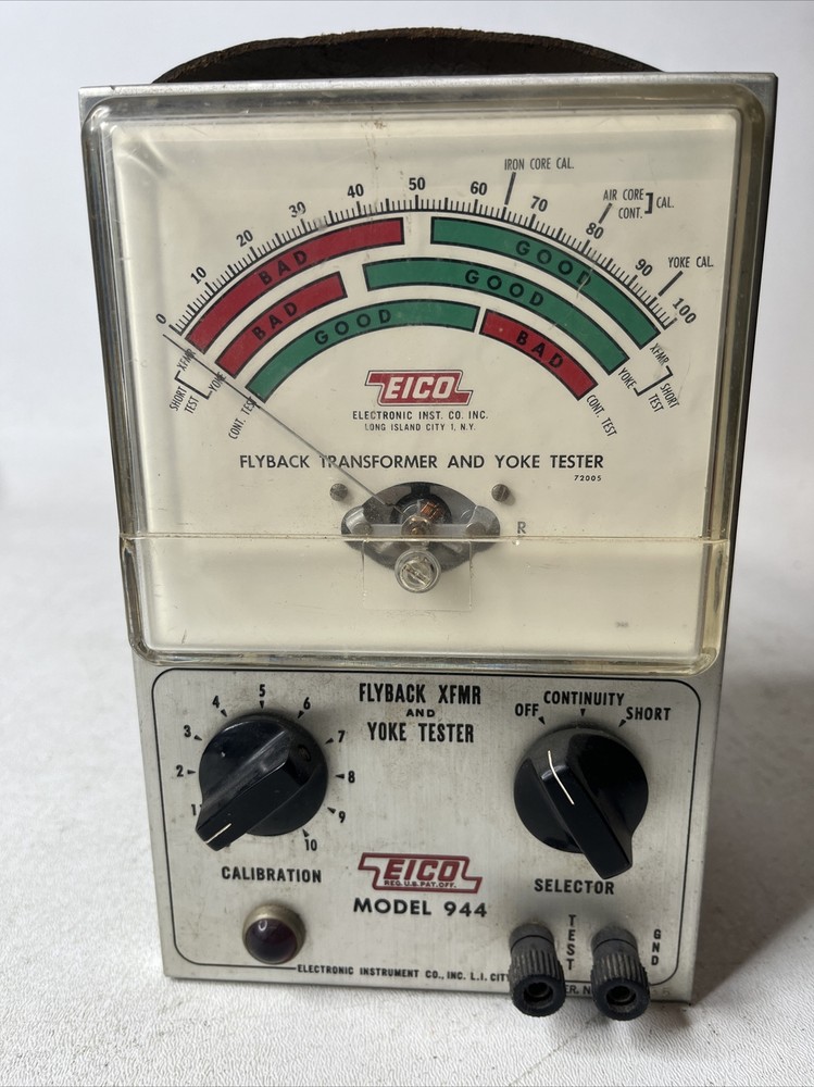 Eico - Model 944 - Flyback Transformer And Yoke Tester - Working