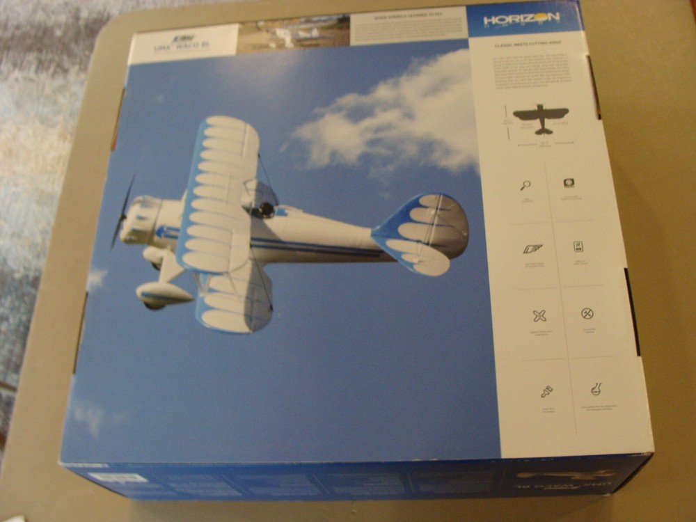 E-flite UMX Waco BL BNF Basic Biplane AS3X® Stabilization RC Airplane EFLU5350