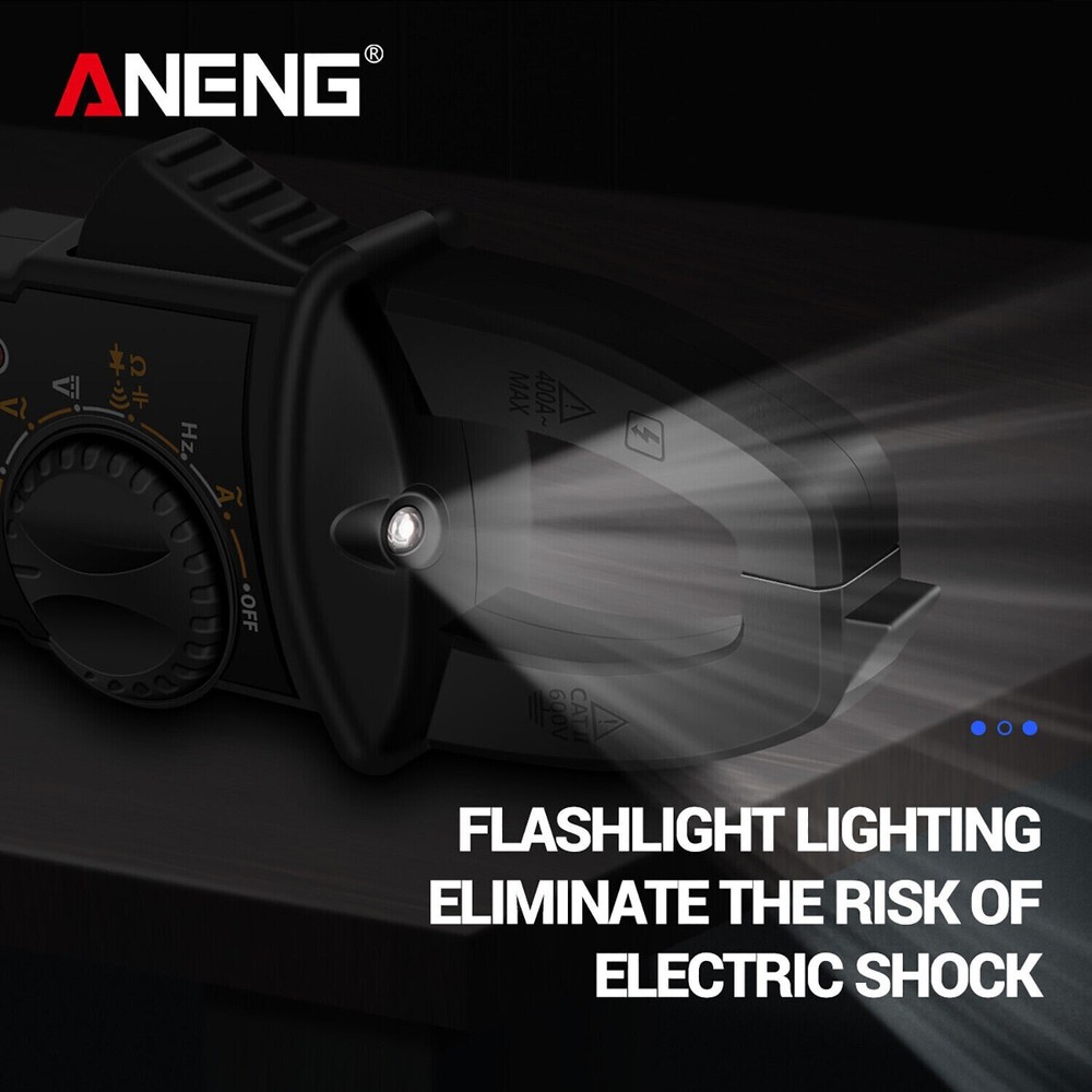 Digital Multimeter Tester AC DC Volt Amp Clamp Meter Auto Range LCD Handheld