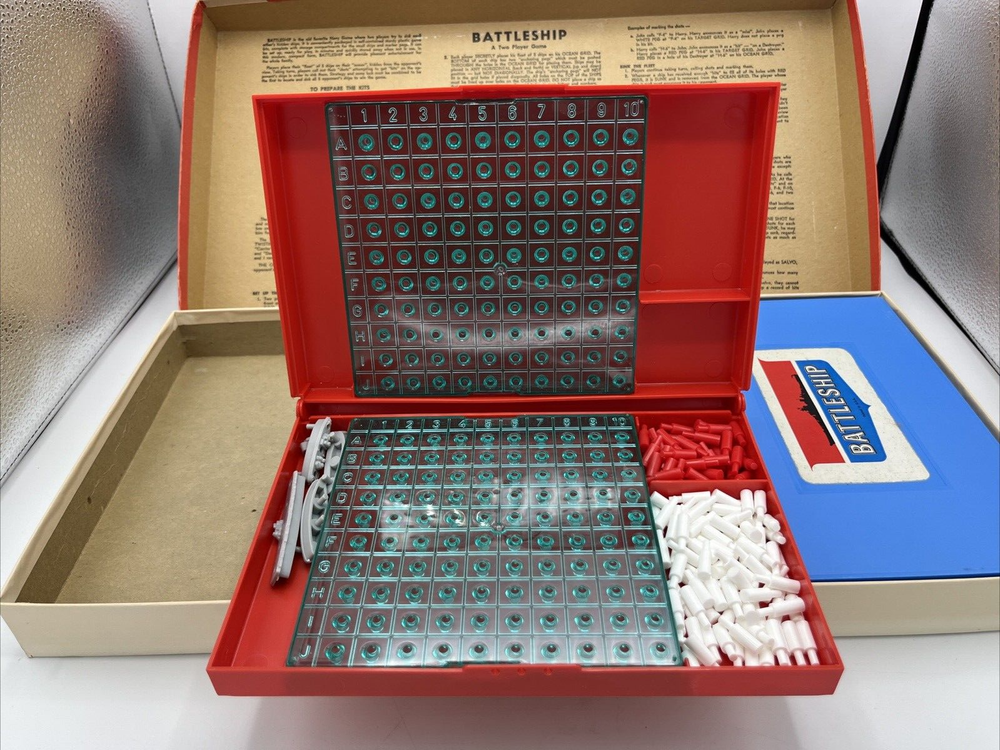 Battleship Strategy Game 1967 Milton Bradley 4730 Original Box Complete