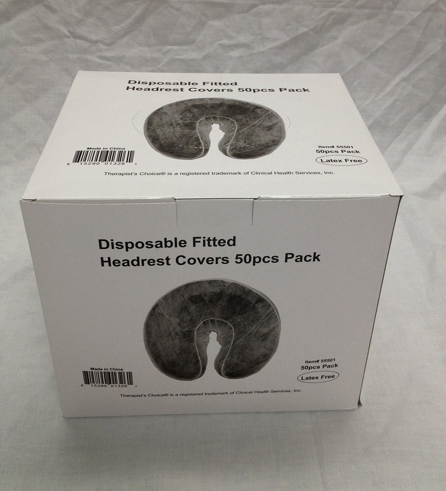 ® Disposable Fitted Face Rest Covers 50 pcs per box Color WHITE