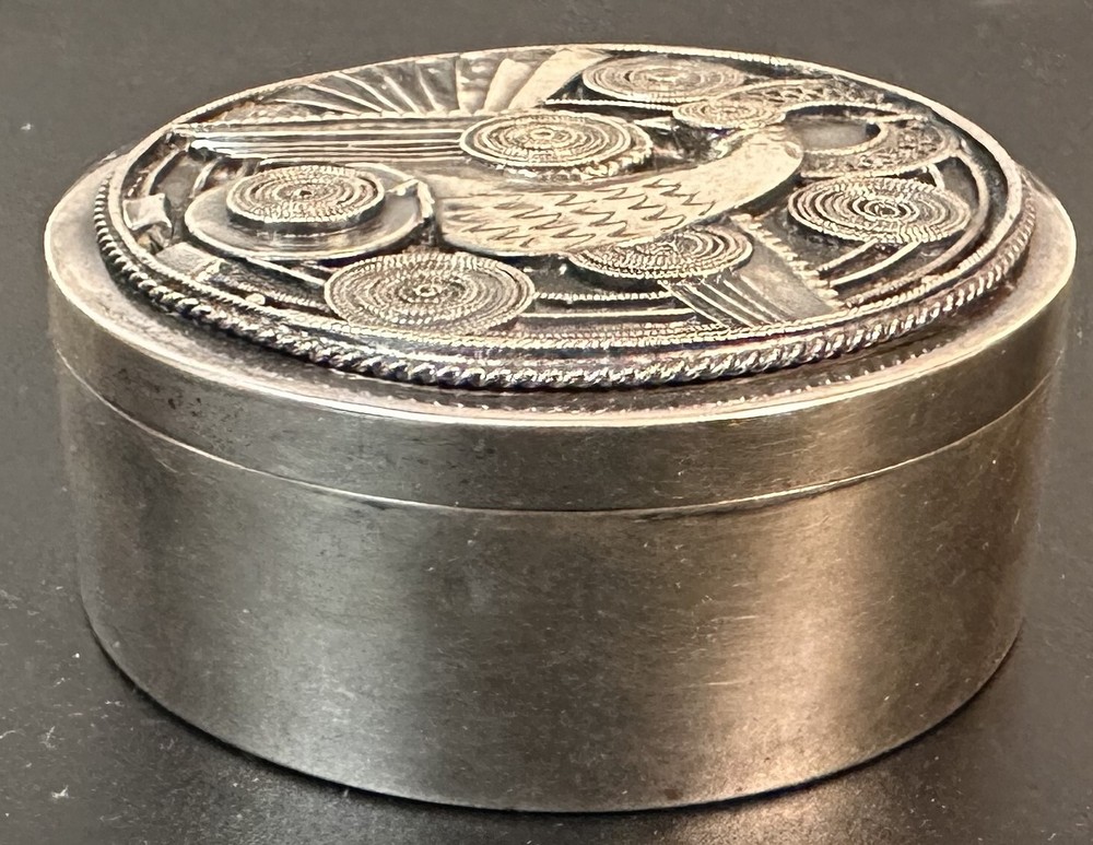 ERHARD & SOHNE SILVER JUGENDSTIL TRINKET BOX