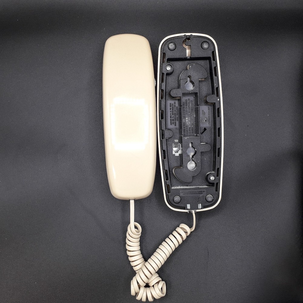 Vintage Lucent Technologies Trimline 210 Beige Tan Touch Tone Push Button Phone
