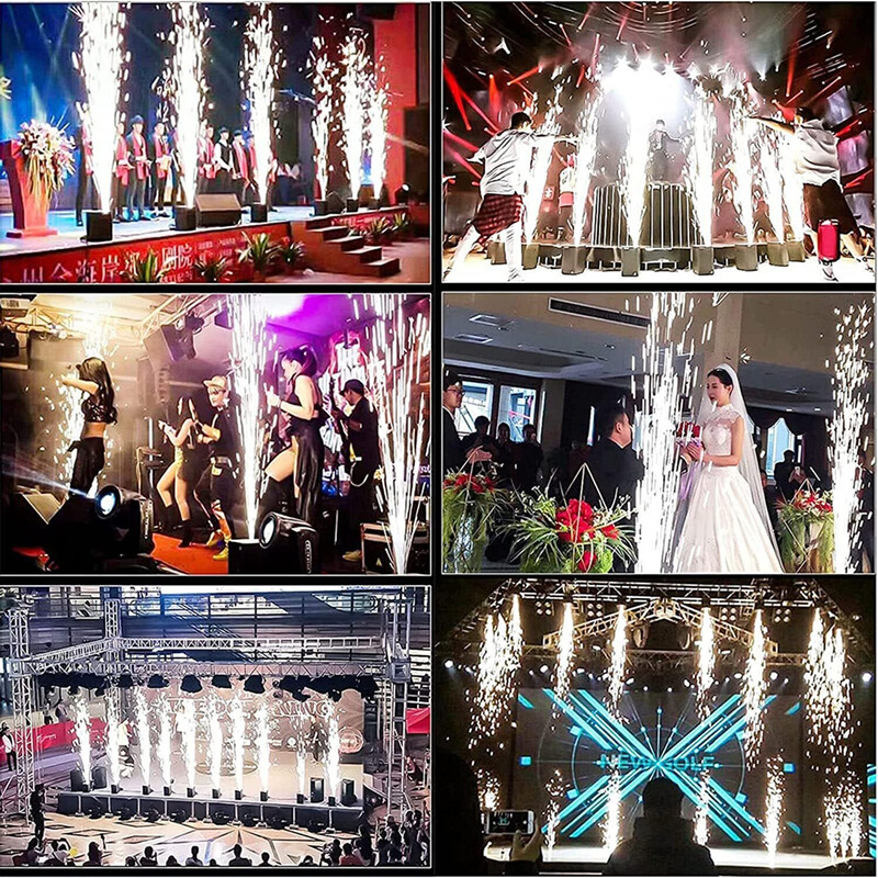 700W Cold Spark Machine DMX Wireless Remote Control Stage Firework Machine