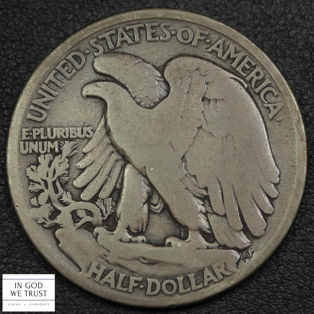 1916 Walking Liberty Silver Half Dollar 50C