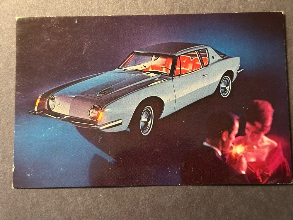 Vintage Postcard Studebaker Avanti Automobile 1962/63