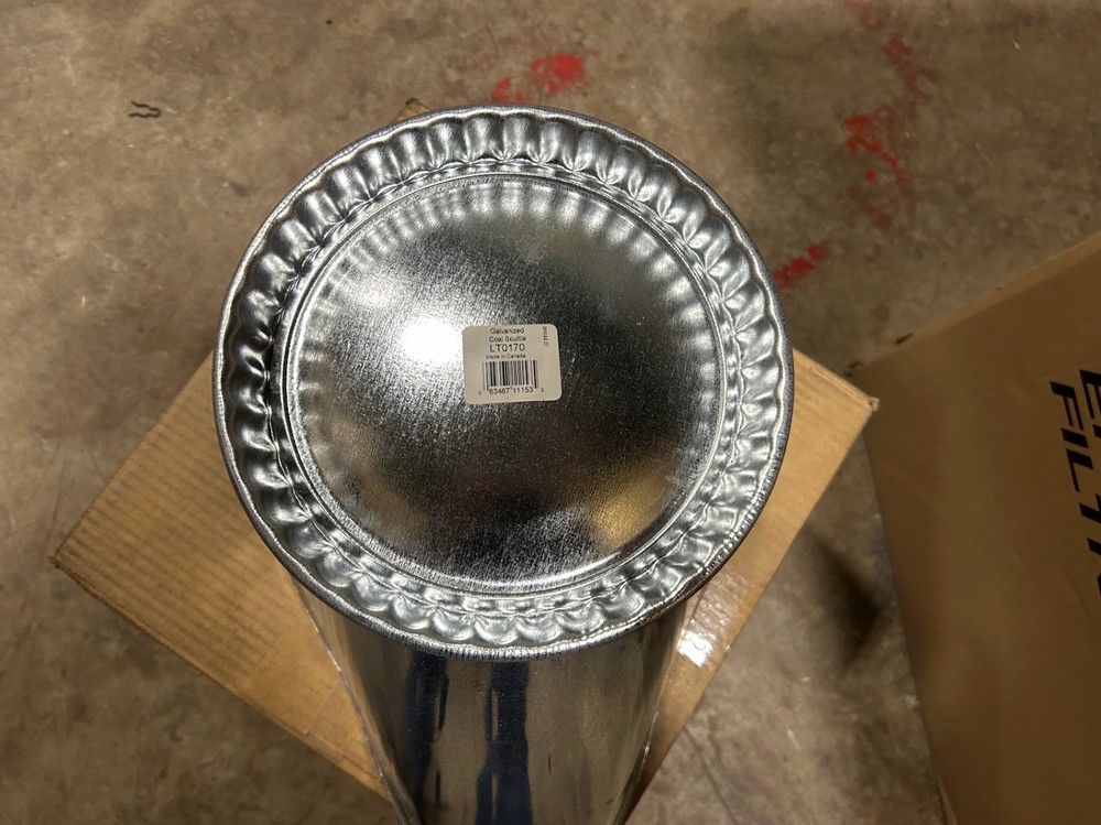GALVANIZED COAL SCUTTLE / ASH BUCKET